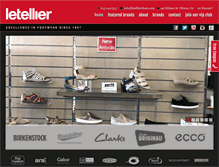 Tablet Screenshot of letelliershoes.com